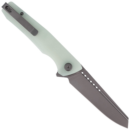 Bestech Slyther Knife Transparent G10, Grey Titanized 14C28N (BG51B-3)