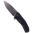 LionSteel KUR Knife Black G10, Black PVD/Stonewashed Sleipner by Molletta (KUR BBK)