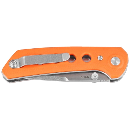 Nóż składany Reate PL-XT Orange G10, Stonewashed Nitro-V