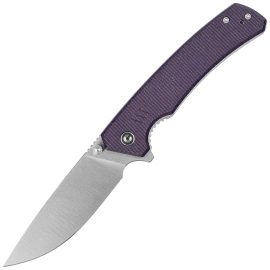 Civivi Merit Knife Purple Canvas Micarta, Satin 14C28N (C24012-3)