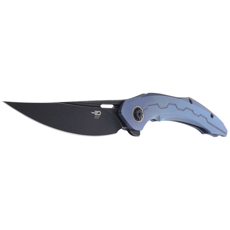 Bestech Marukka Blue Titanium, Black Stonewashed M390 by Kombou Knife (BT2002B)