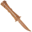 Nóż składany motylek Martinez Albainox RainGold Balisong Gold Steel, Gold 3Cr13Mov (02165)