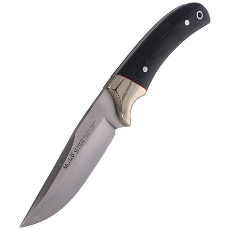 Muela Full Tang Knife Black Micarta, Satin 1.4116 (SETTER-11M)