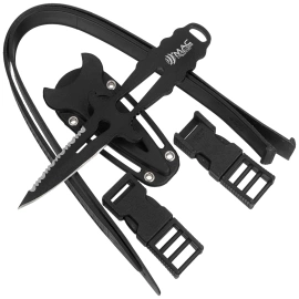 MAC Apnea 9 BE Diving Knife Black Skeleton W 1.4060 (MC APN09-2)