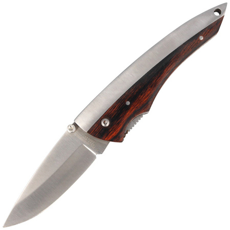 Herbertz Top AISI 420 Wood/Metal brown Plain 110g 70 02/047/10 pocket knife - 288611