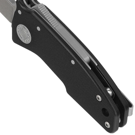 Demko Nano-Shark SF Knife Black G10, Stonewashed CPM 20CV by Andrew Demko (NANO-20CV-Black G10)