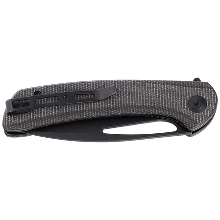 Sencut Knife Honoris Dark Green Micarta, Black Stonewashed 9Cr18MoV (SA07B)