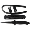 MAC Aquatys 11 2 Black PP/TPE Diving Knife, Idroglider Gold Black W 1.4116 (AQT12ST-2.N)