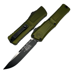 Microtech Combat Troodon Gen III S/E OTF Knife OD Green Aluminum, Black M390MK by Tony Marfione (1143-1OD)