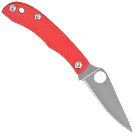 Nóż składany Spyderco Honeybee Red G10, Satin 12C27 (C137GRDP)