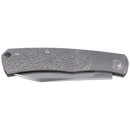 Viper Hug Gray Titanium Wolf, Satin by M390 by Sacha Thiel Knife (V5990TIW)