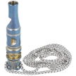 Gwizdek sygnalizacyjny Bestech Whistle Blue/Gold Titanium z łańcuszkiem (BM02A)