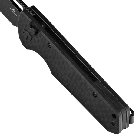 Nóż składany Bestechman Guardian Black G10 w/ Carbon Fiber Pattern, Black PVD D2 (BMK11E)