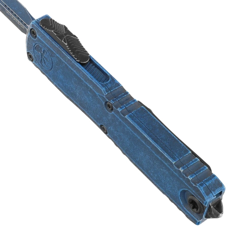 Microtech Ultratech Gen III ZBP D/E OTF Knife Cerakote Weathered Blue Aluminum, Cerakote Weathered Blue M390MK by Tony Marfione (1122-1WBL)