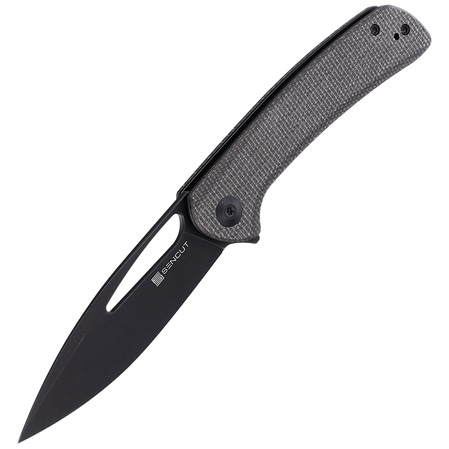 Sencut Knife Honoris Dark Green Micarta, Black Stonewashed 9Cr18MoV (SA07B)