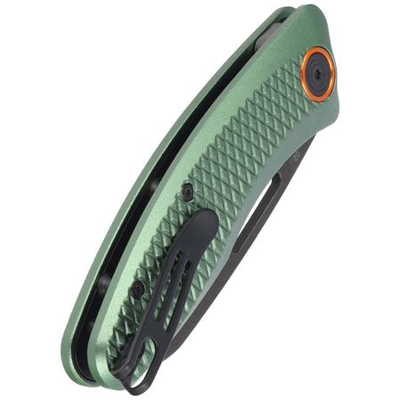 Nóż składany BlackFox Feresa OD GreenAluminium, Black Stone Washed D2 by Grigorii Matveev (BF-762 OD)