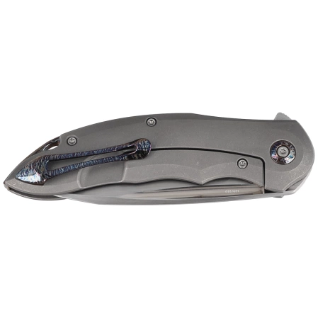 WE Knife Makani LE No 129/210 Gray Titanium, Hand Rubbed Satin CPM 20CV by Anton Tkachenko knife (WE21048-2)