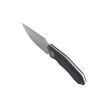 Kubey Basilisk Knife Black G10, Stonewashed 14C28N by Damned Designs (KU381A)