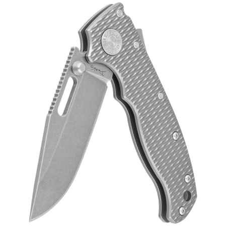 Nóż składany Demko AD20.5 Clip Point Milled Titanium, Stonewashed CPM 20CV by Andrew Demko (205-20CV-TI-TEX-CP)