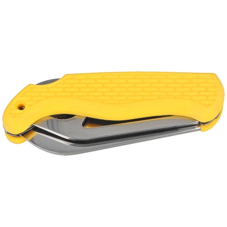 MAC Coltellerie Boat 2 Sailing Knife Yellow PP/TPE,  Satin W 1.4034 (MC BOT2.Y)