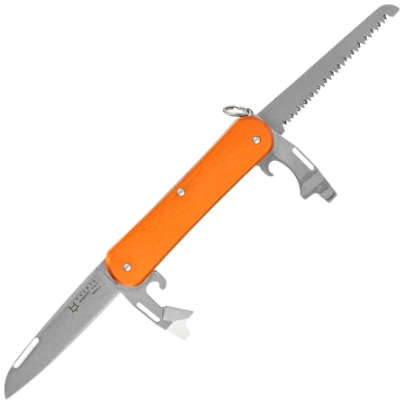 Scyzoryk Fox Vulpis S4 Orange Aluminium, Polished N690No (FX-VP130-S4 OR)