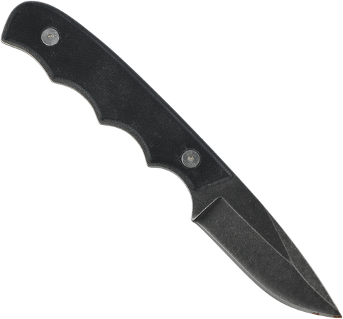 Nóż na szyję Tecnocut TCN3418 Neck Knife - Black G10, Black Stonewashed 440