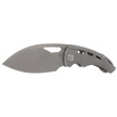 Bestech Fairchild Grey Titanium, Dark Beast Blast Stonewashed CPM S35VN by Kombou Knife (BT2202B)