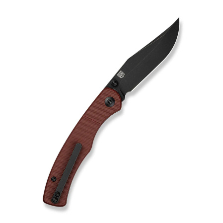 Civivi Clingman Knife Burgundy G10, Black Stonewashed Nitro-V by Taylor Martin Best Damn EDC (C23065-2)