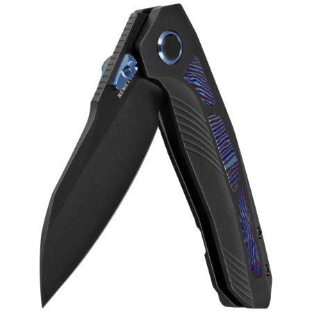 Remette Kestrel Knife Black DLC Titanium/Timascus, Black DLC CPM S35VN (RTPO-E)