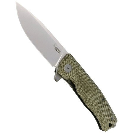 LionSteel Myto, Green Canvas Micarta, Satin M390 by Michele Pensato (MT01 CVG)