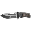 Martinez Albainox 32796 Knife ABS Black/Camo Stringing, Brushed/Black 3Cr13Mov