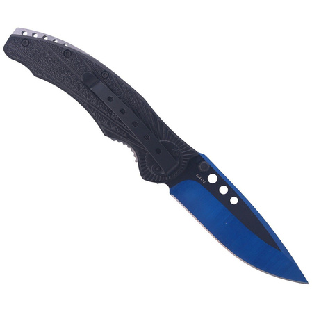 Nóż składany Herbertz Solingen Hit Aluminium Blue-Black 90mm (584412)