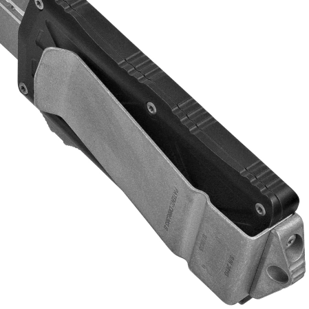 Nóż automatyczny OTF Microtech Exocet D/E Black Aluminium, Apocalyptic M390MK by Tony Marfione (157-10AP)