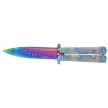 Nóż motylek Martinez Albainox Balisong Scorpion Rainbow, Rainbow 3Cr13Mov (02280)