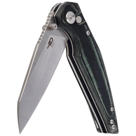 Bestech Snakebird Knife Green Micarta, Stonewashed / Satin 14C28N (BG58A)