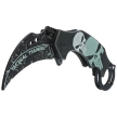 Nóż składany Martinez Albainox Training Karambit 3D Skull Black ABS, Blunt 3Cr13MoV (18713-A)