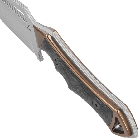 Midgards Messer The Brown Kattegat LE ???/150 Carbon Fiber / Brown Aluminium, Satin 14C28N by Engelbert Czaja knife (MM014)