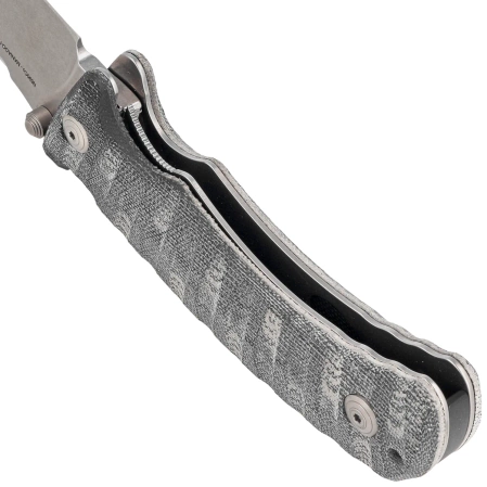 Nóż Fox Pro Hunter Black Yute Micarta, Stonewashed N690Co (FX-130 MBSW)