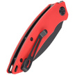 Nóż składany Kubey Knife Leaf Red G10, Black Stonewashed AUS-10 by Tiguass (KU333B)