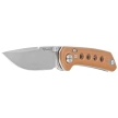 Nóż składany Reate PL-XT Tan G10, Stonewashed Nitro-V