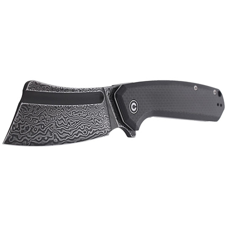 Nóż składany CIVIVI Bullmastiff Twill Carbon Fiber / Black G10, Black Damascus (C2006DS-1)