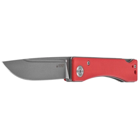 Nóż składany Kubey Akino Red G10, Beadblasted 14C28N by Tiguass (KU2102F)