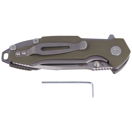 Nóż składany Viper Storm Green G10, Satin M390 by Rick Hinderer (V5954GG)