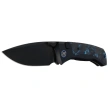 Remette RT-Steed Knife Black Titanium/Black-Blue Carbon Fiber, Black DLC M390 (RTWS-BL)