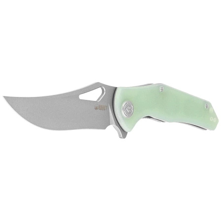 Kubey Phemius KU149D Knife Jade G10, Sandblasted 14C28N