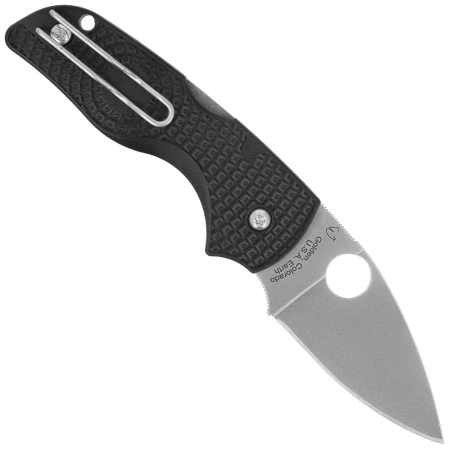 Spyderco Lil' Native Lightweight Knife Black FRN, Satin CTS BD1N by Eric Glesser (C230PBK)