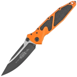 Microtech Socom Elite S/E-M Knife Orange Tangerine Aluminum, Black M390MK by Tony Marfione (160-1OT)