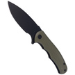 Civivi Praxis Knife Green G10, Black Stonewashed D2 (C18026C-1)