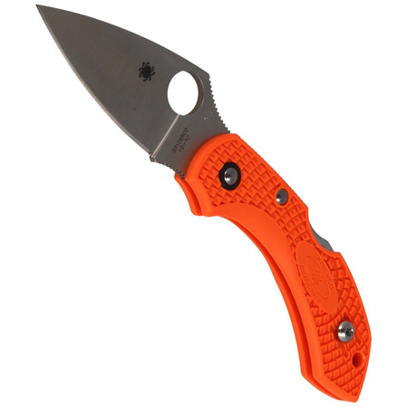 Spyderco DragonFly 2 Lightweight Orange PlainEdge Knife (C28POR2)