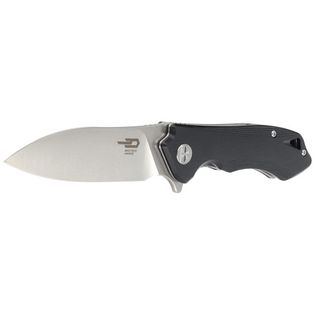 Bestech Knife Beluga Black G10, Stonewashed / Satin D2 (BG11D-2)